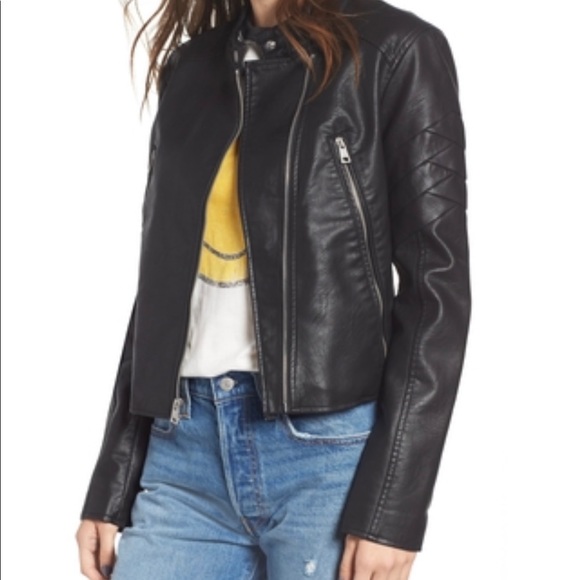 levi's faux leather moto jacket